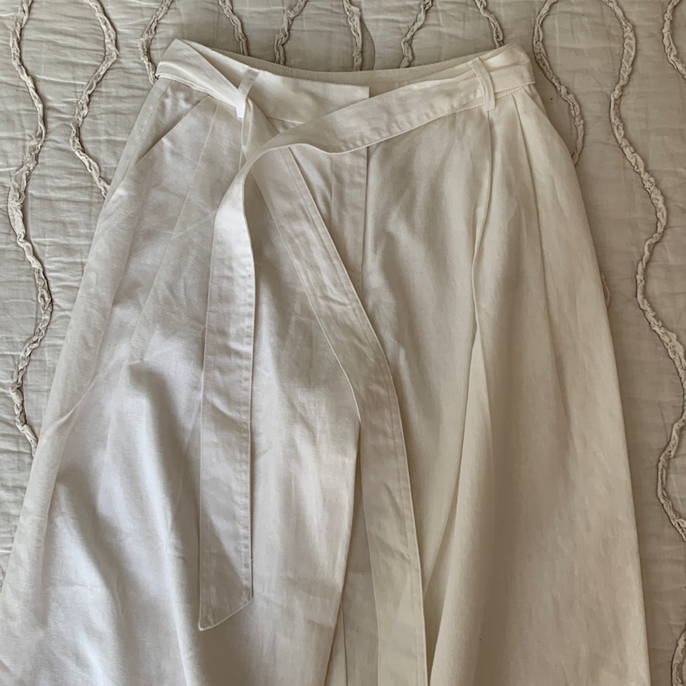 ASOS petite white cropped pants